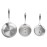 Vogue Cook Like A Pro 3-Piece Tri-Wall Copper Cookware Set