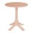 Bolero Mila 600mm Round Café Table - Nude Pink
