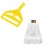 Jantex Connect Wide Kentucky Cotton Mop Head Yellow 400g