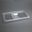 Vogue Polycarbonate 1/3 Gastronorm Lid Clear