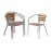 Bolero Aluminium and Ash Chairs (4 Pack)