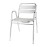 Bolero Aluminium Stacking Chairs Arched Arms (4 Pack)