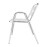 Bolero Aluminium Stacking Chairs Arched Arms (4 Pack)