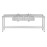 Vogue Stainless Steel Double Sink with Double Drainer 2400mm