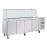 Polar U-Series GN Saladette Counter with Square Sneeze Guard 4 Door