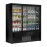 Zoin Cervinho Multideck Display Black with Sliding Doors 1000mm