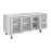 Polar U-Series 3 Door Counter with Glass Doors
