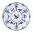William Edwards Sultan's Garden Blue Tea for One Saucers (12 Pack)