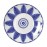William Edwards Sultan's Garden Blue Saucers 160mm (12 Pack)