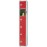 Elite Six Door Padlock Locker with Sloping Top Red