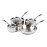 Vogue Stainless Steel and Aluminium Tri-Wall Pan Set (4 Pack)